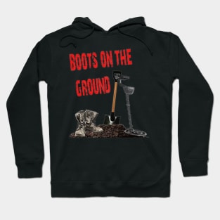 Boots on the ground (Black) Hoodie